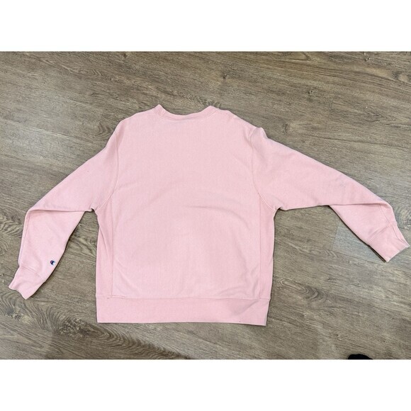Champion Reverse Weave Sweatshirt Women's Large - Pink Pullover Fleece GF70 130 - Picture 4 of 7
